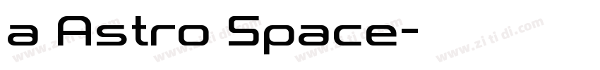a Astro Space字体转换